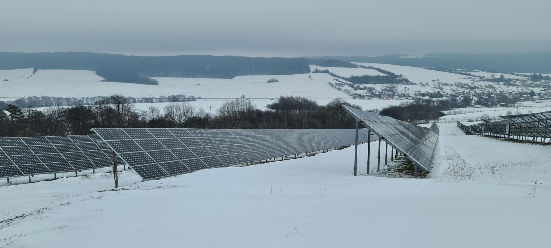 Solárne panely v zimnom období